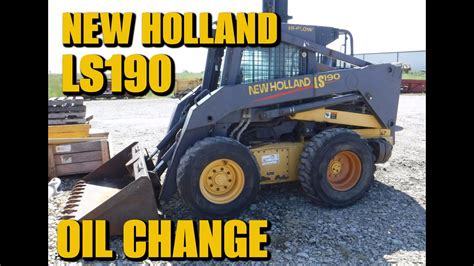 how to change oil new holland skid steer|new holland engine oil change.